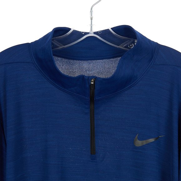 Nike Breathe 1/4 Zip Pullover Training Shirt AR3716-492 Men's XL - Picture 2 of 7